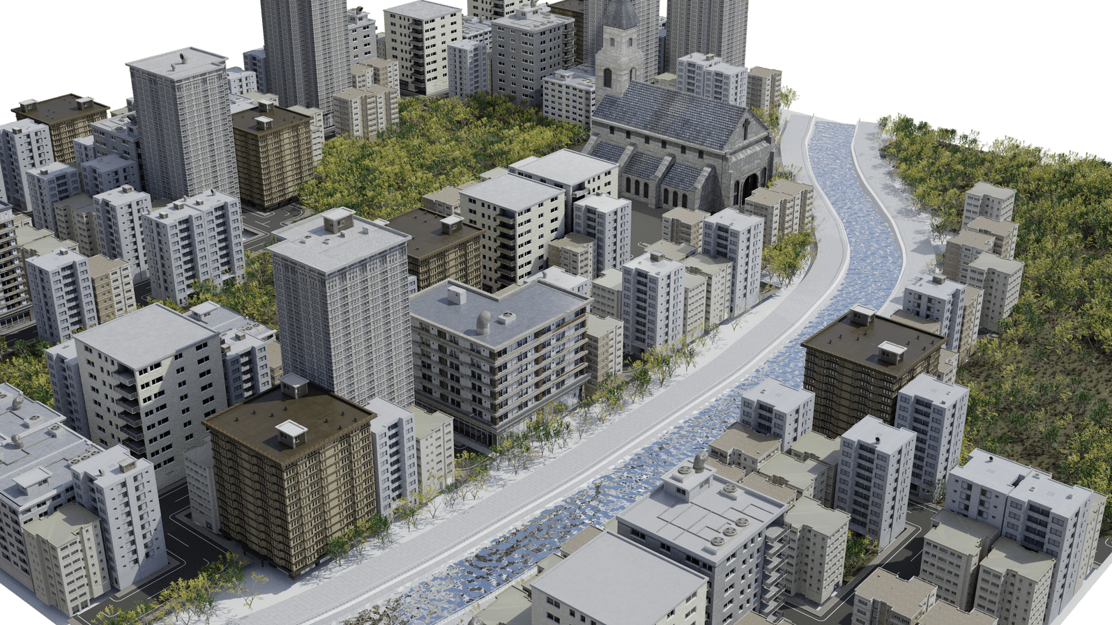City Generated with CitySketch