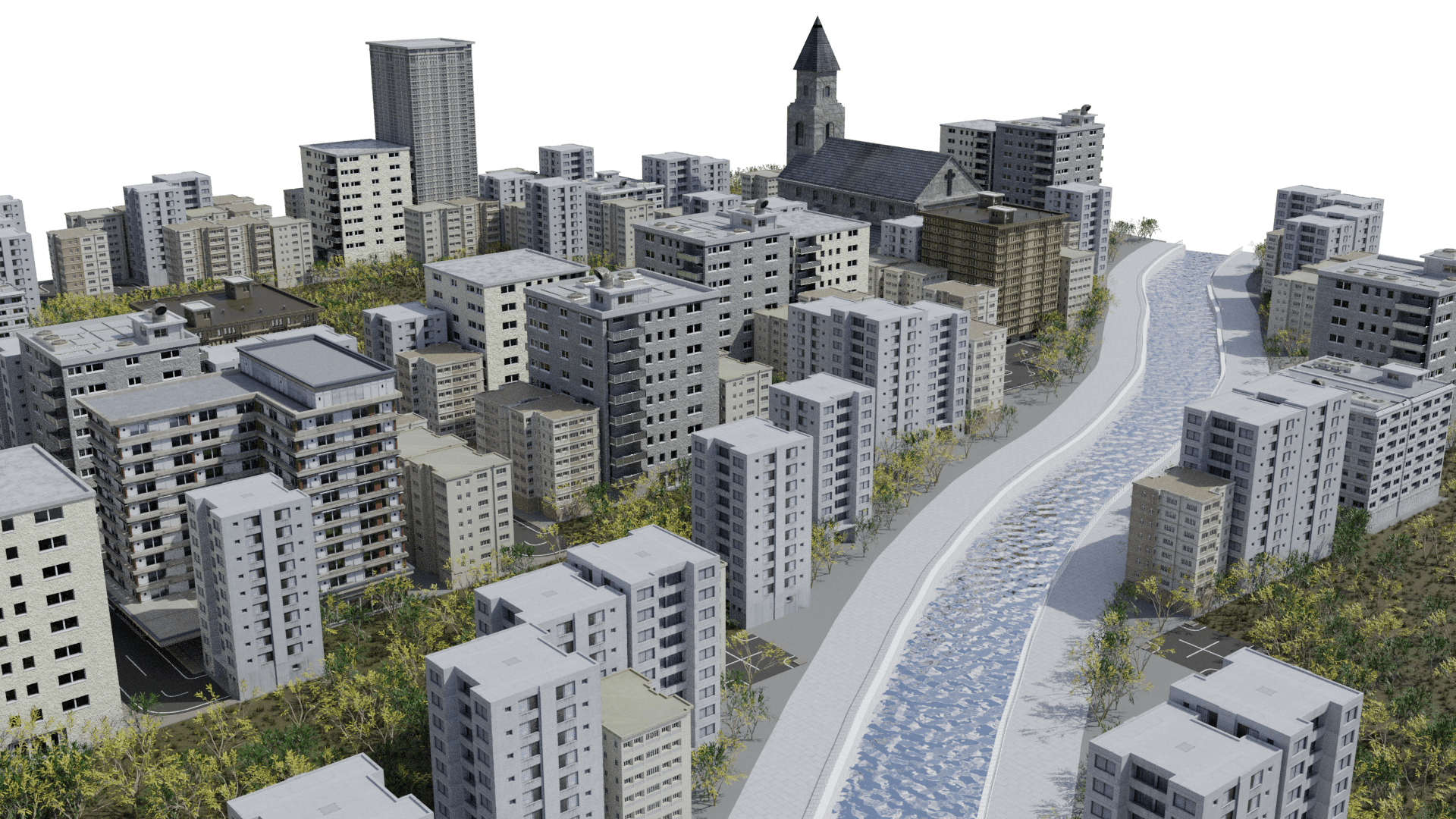 Finished City after rendering