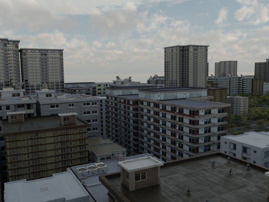 Showcase of High Quality Realistic Assets that ship with CitySketch