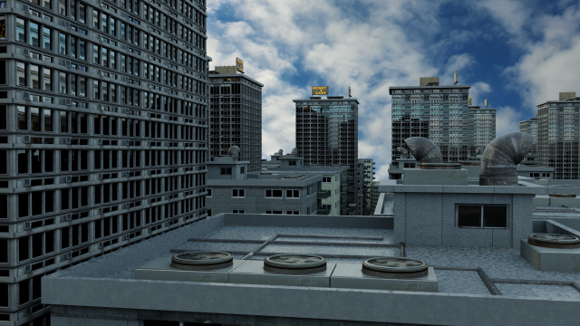 White lens render 2